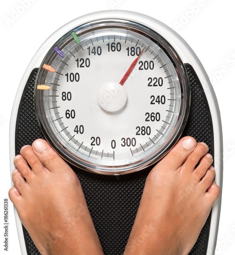 Closeup of Feet on a Weight Scale