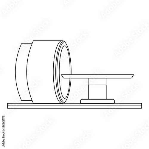 tomography scanner machine icon vector illustration design