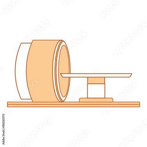 tomography scanner machine icon vector illustration design