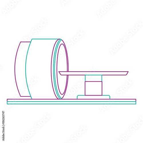 tomography scanner machine icon vector illustration design