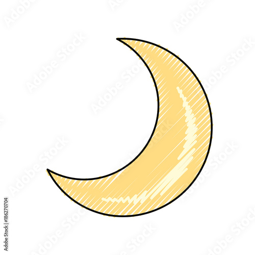 Moon quarter waning cartoon