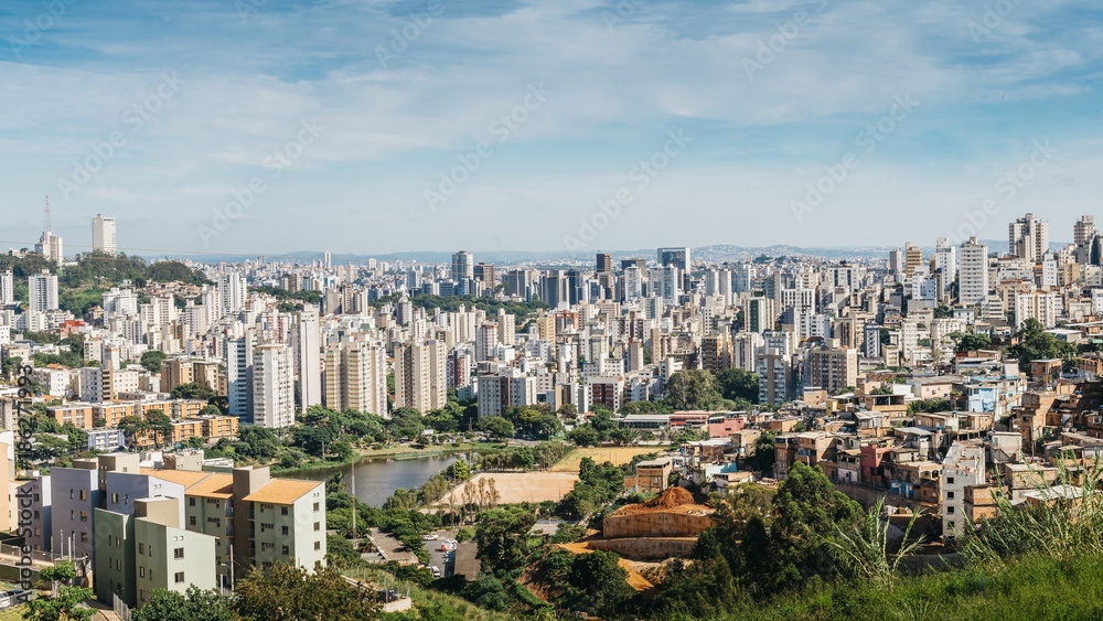 Naklejka premium Belo Horizonte, Minas Gerais, Brazil panorama