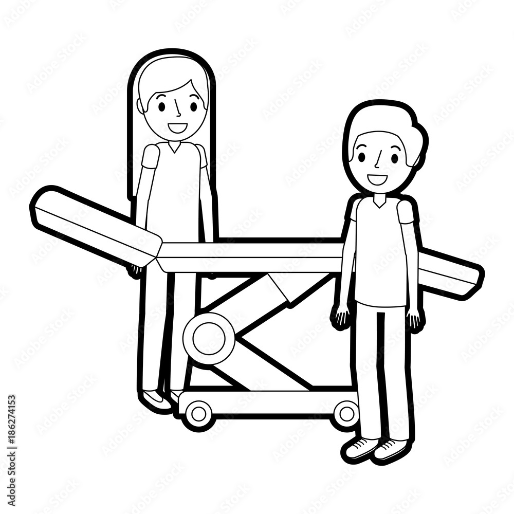 dental stretcher with professional medical vector illustration design dental stretcher with professional medical vector illustration design