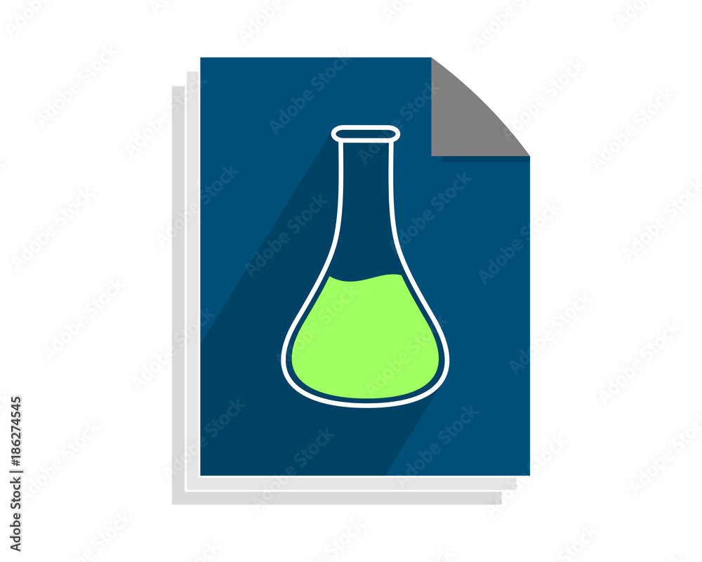 chemical paper sheet image vector icon chemical paper sheet image vector icon