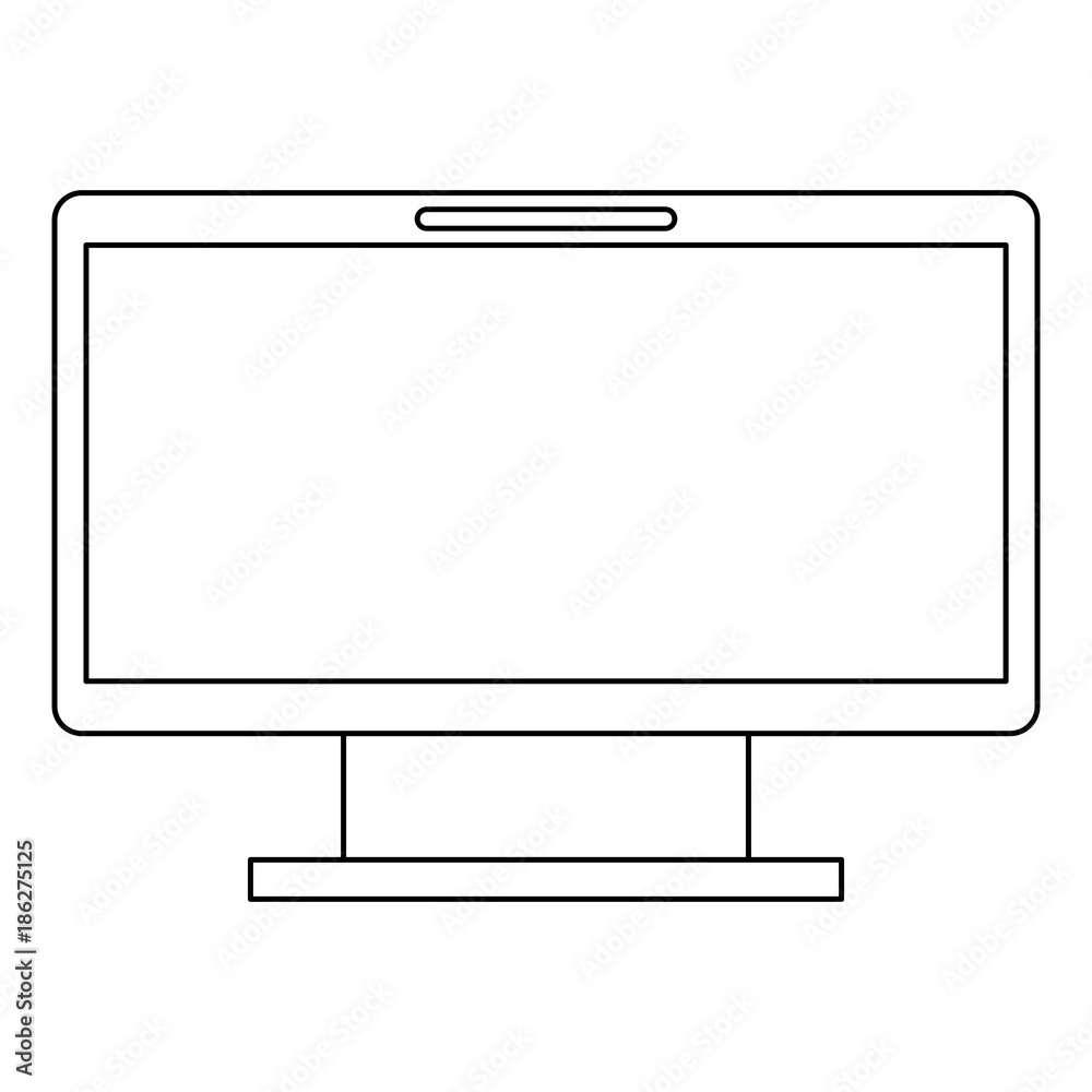 monitor computer isolated icon vector illustration design monitor computer isolated icon vector illustration design
