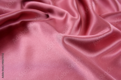 Texture satin fabric red co...