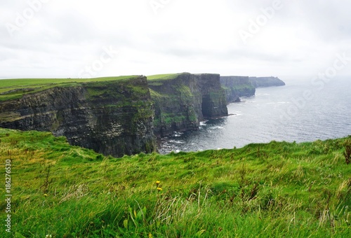 Scenic view of Ireland's Cliffs of Moher