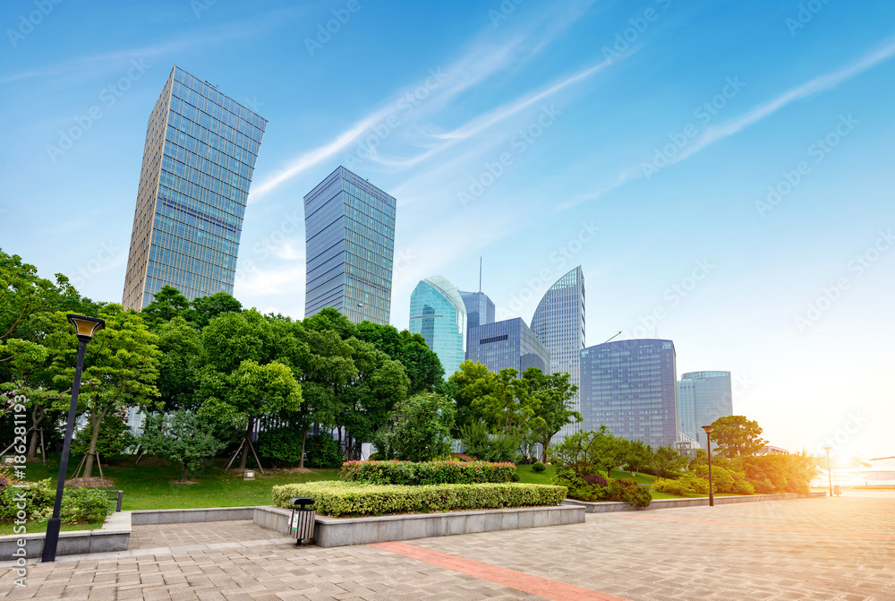 Obraz premium Skyscraper in Shanghai, China