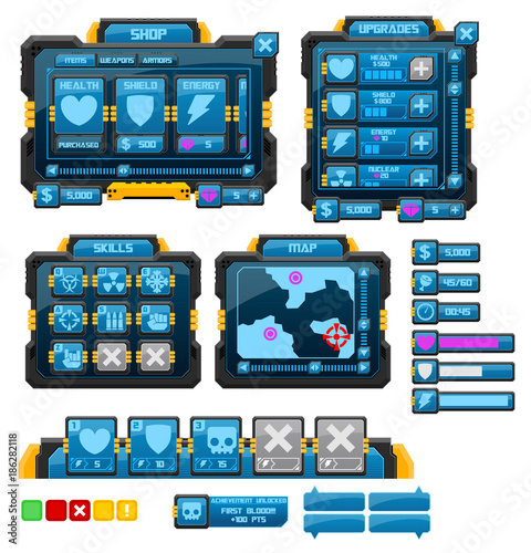 Sci-Fi Game GUI Pack
