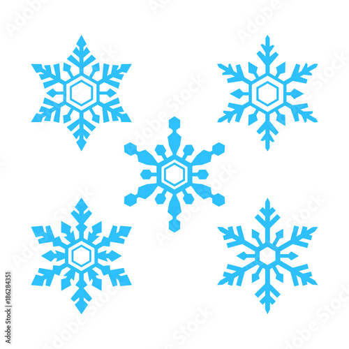 snow flake icon vector