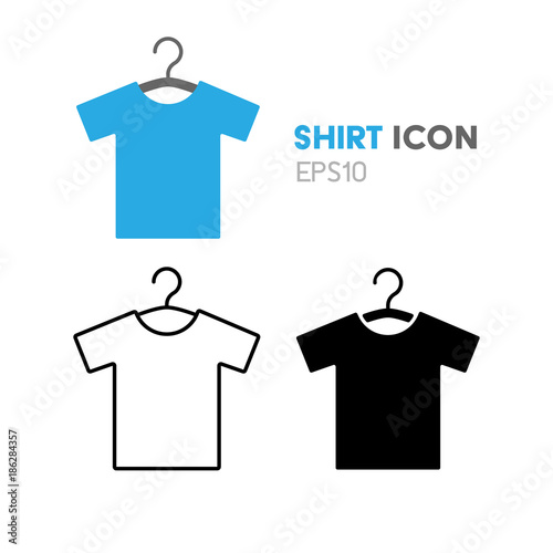 T shirt icon vector