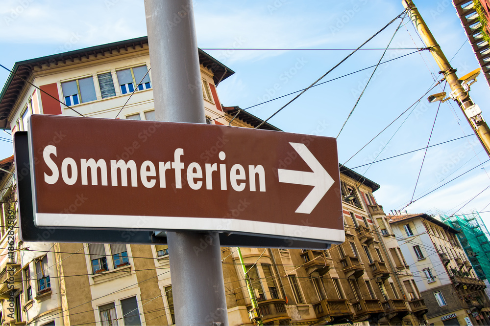 Fototapeta premium Schild 223 - Sommerferien