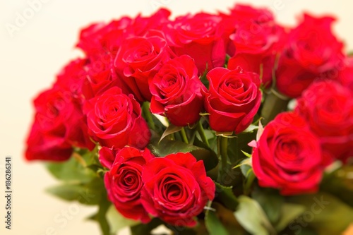 bouquet of red roses  valentine  s day  
