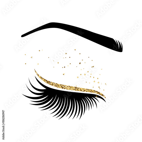 Vector illustration of lashes.