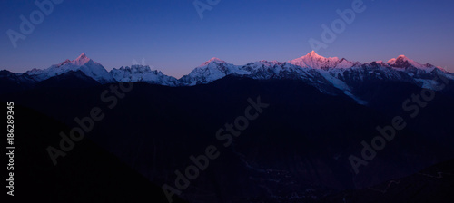 The landscape of Tibetan area in Western China