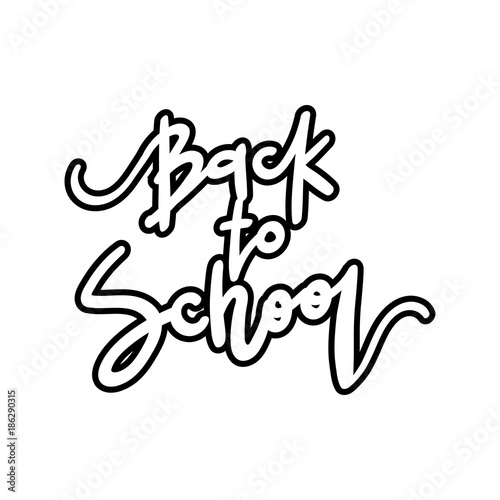 Back to school lettering.