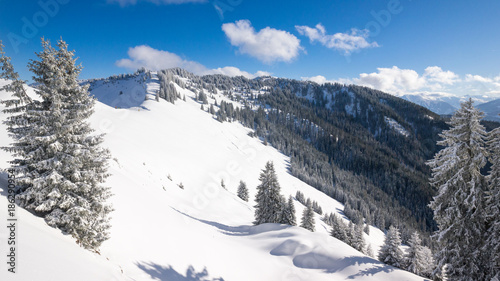 Austrian Alps in Salzburger Land in Winter 