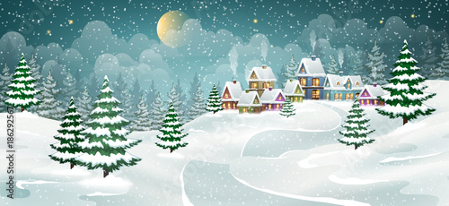 Christmas winter village