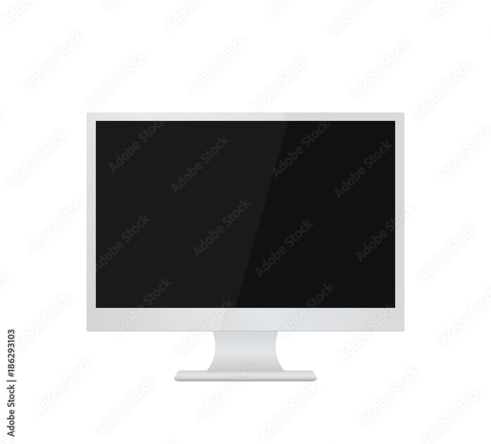 computer monitor mockup isolated on white computer monitor mockup isolated on white
