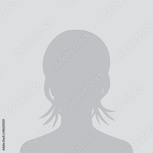 Default avatar, photo placeholder, profile icon, female