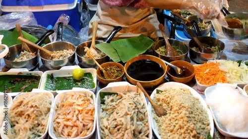 Thai street food vendor in Thailand