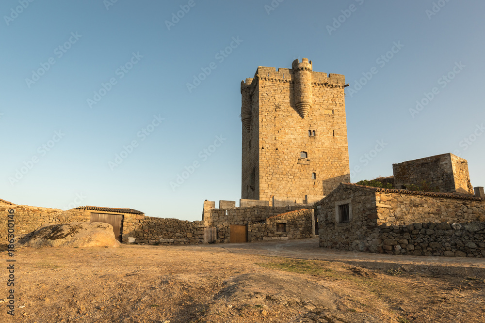 Ancient castle in San Felices de los Gallegos. Spain.