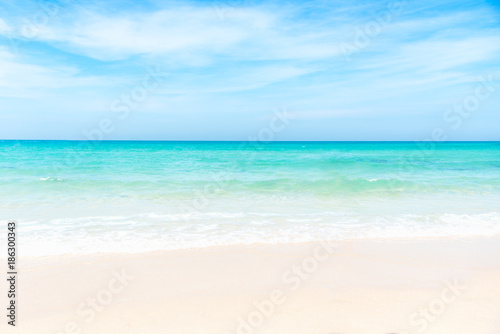 Summer Beach. Empty sea and beach background with copy space. Summer Concept