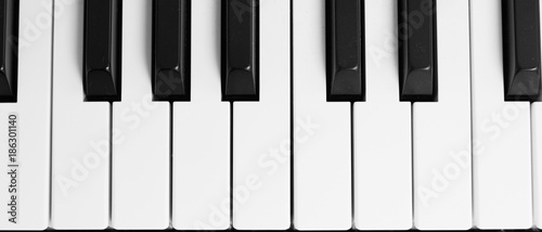 Black white piano keys