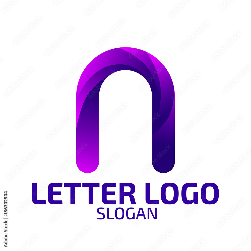 Letter N Logo. Logo Template. Letter N Logo. Logo Template.