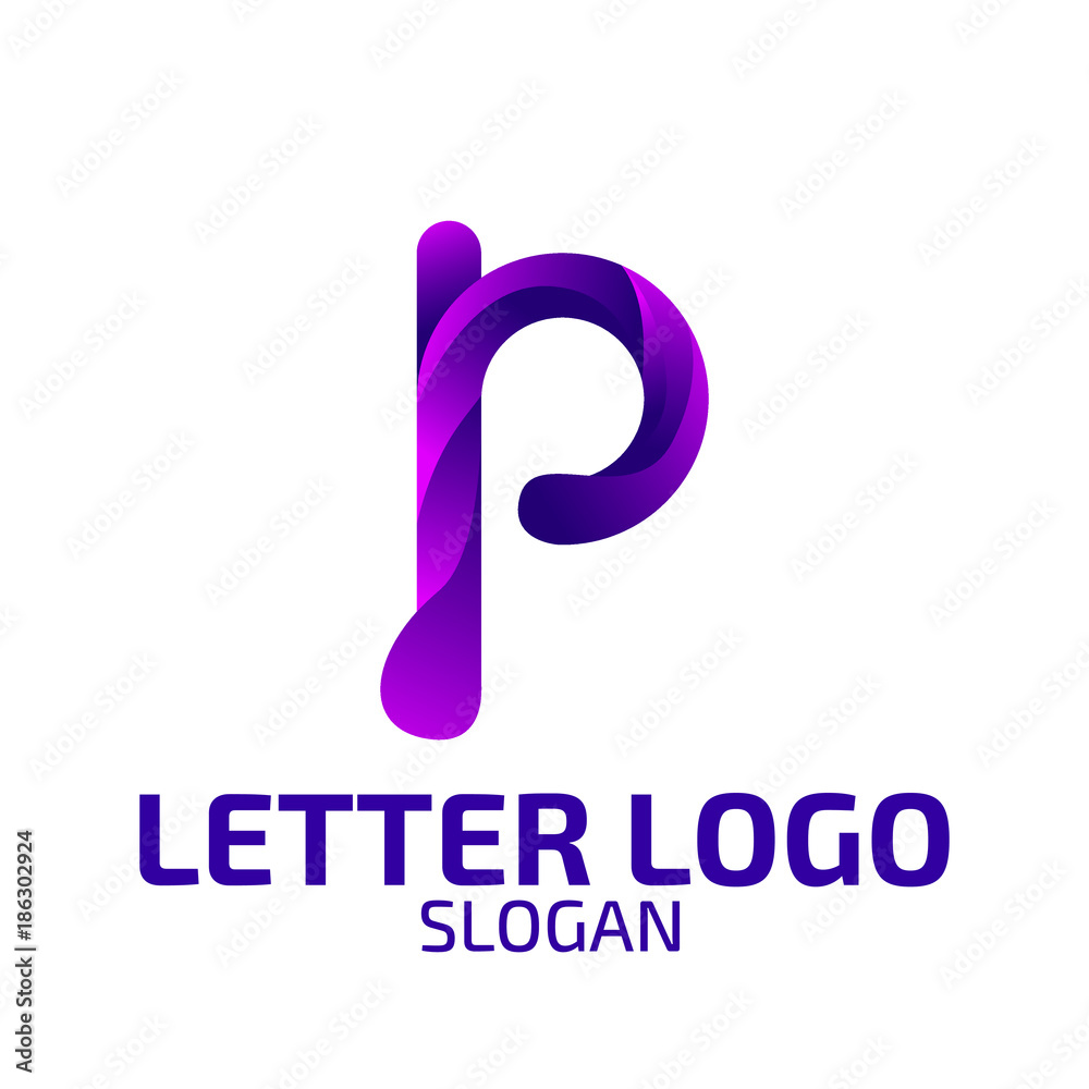 Letter P Logo. Logo Template.