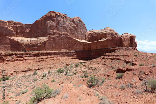 Park Avenue in Arches National Park. Utah. USA