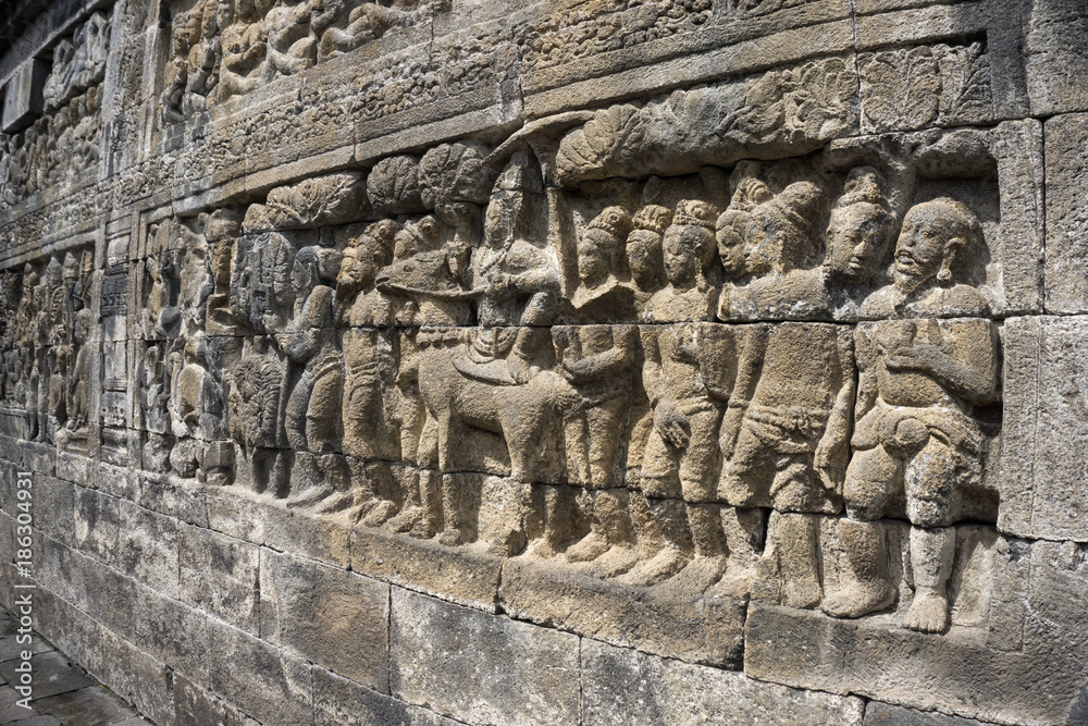 Borobudur, or Barabudur is a 9th-century Mahayana Buddhist temple in Magelang, Central Java, Indonesia, and the world's largest Buddhist temple. Borobudur, or Barabudur is a 9th-century Mahayana Buddhist temple in Magelang, Central Java, Indonesia, and the world's largest Buddhist temple.