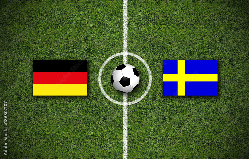 Fototapeta premium Deutschland gegen Schweden