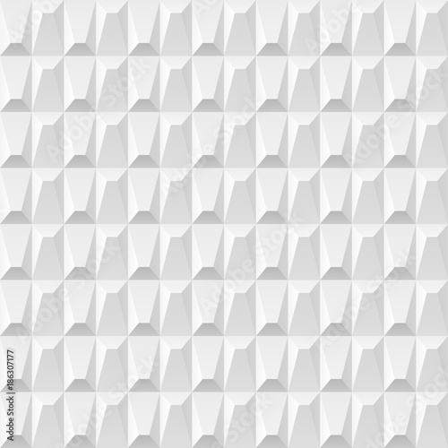 White seamless geometric pattern. Vector background.