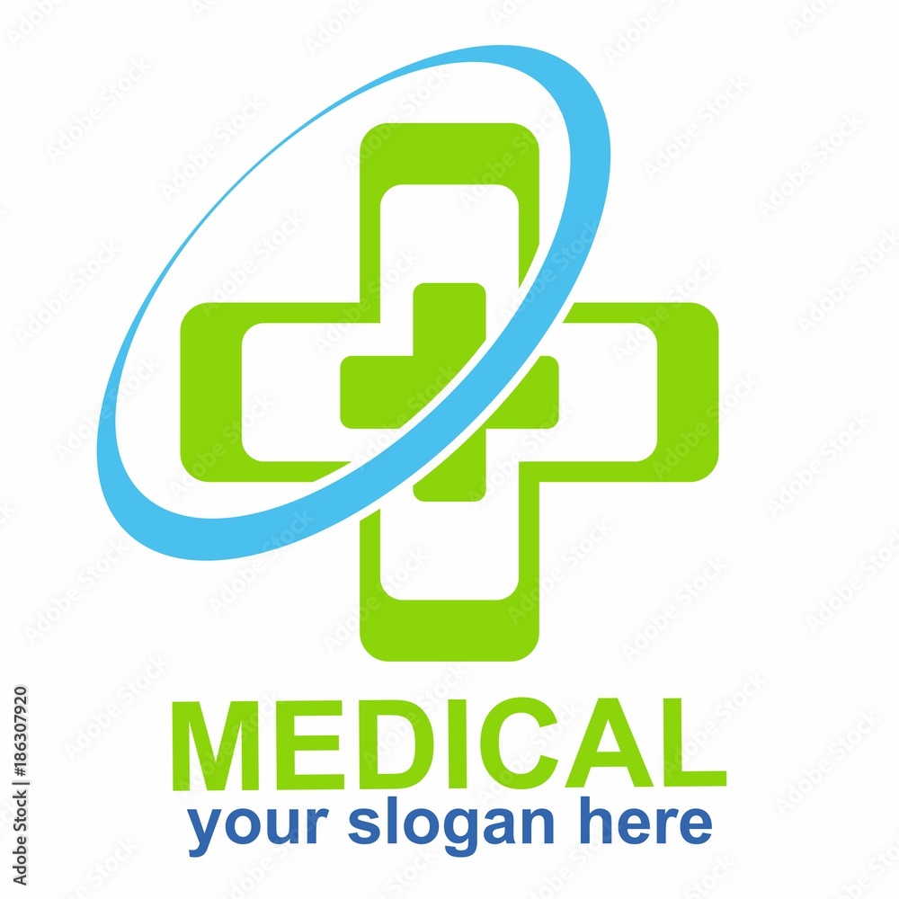 Cross plus medical logo icon design template elements Stock Vector by  ©arbuzu 82524726