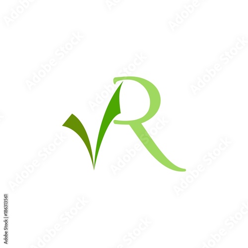 VR letter logo