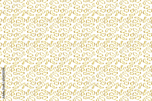 Golden Vector Hand Drawn Pattern