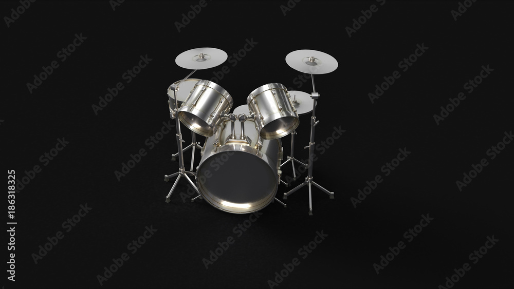 Silver Drum Kit