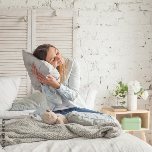 Young Woman Resting at Home photo