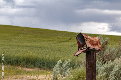 Abandoned Rusty Mailbox