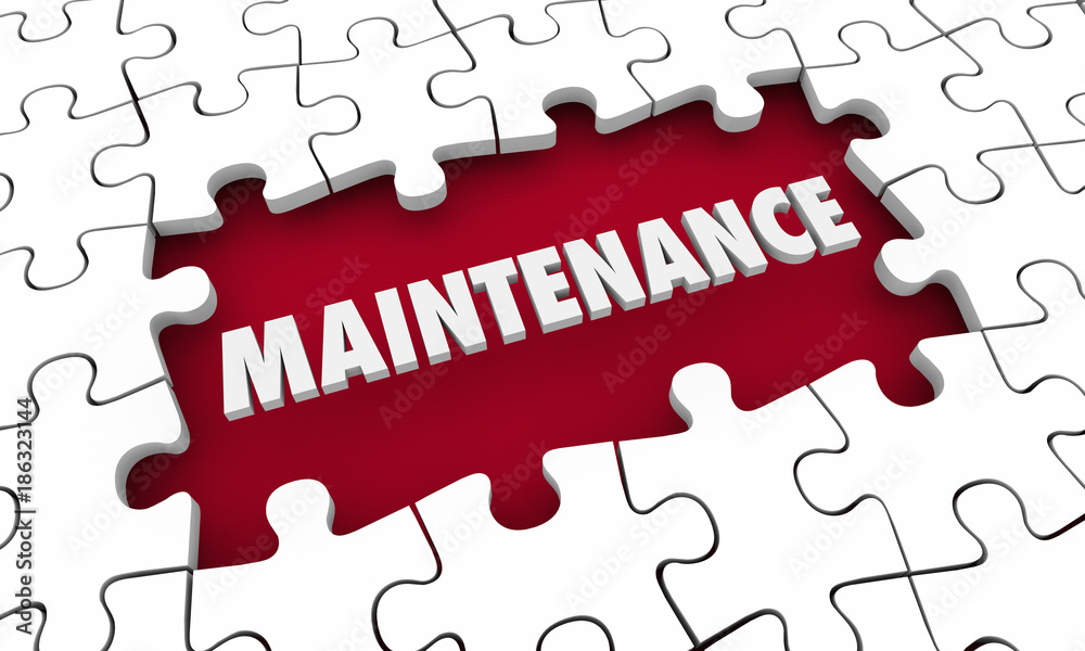 Maintenance Upkeep Fix Solve Problem Puzzle 3d Illustration Maintenance Upkeep Fix Solve Problem Puzzle 3d Illustration