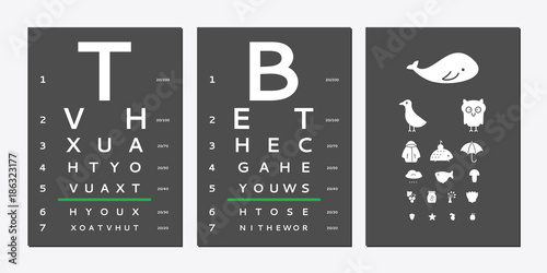 Eyes test chart