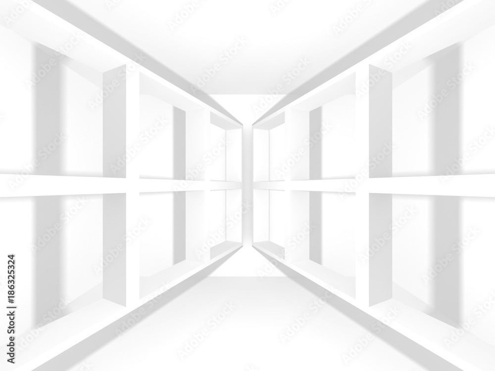 Fototapeta premium Abstract Modern White Architecture Background