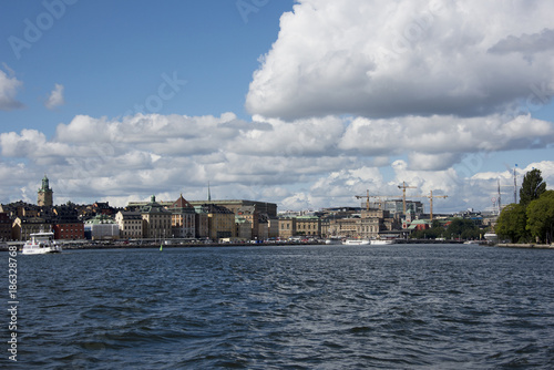 Stockholm Waterfront with famous landmarks, Sweden © Hans Baath