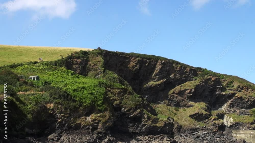 Low angle, Port Isaac cliffs Low angle, Port Isaac cliffs