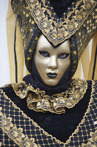Beautiful carnival masks at the annual festival in Venice Italy