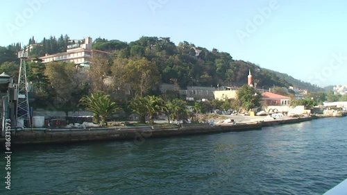 POV, coastal environment on Bosphorus cruise
