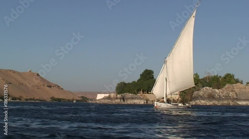 Felucca on Nile River, POV