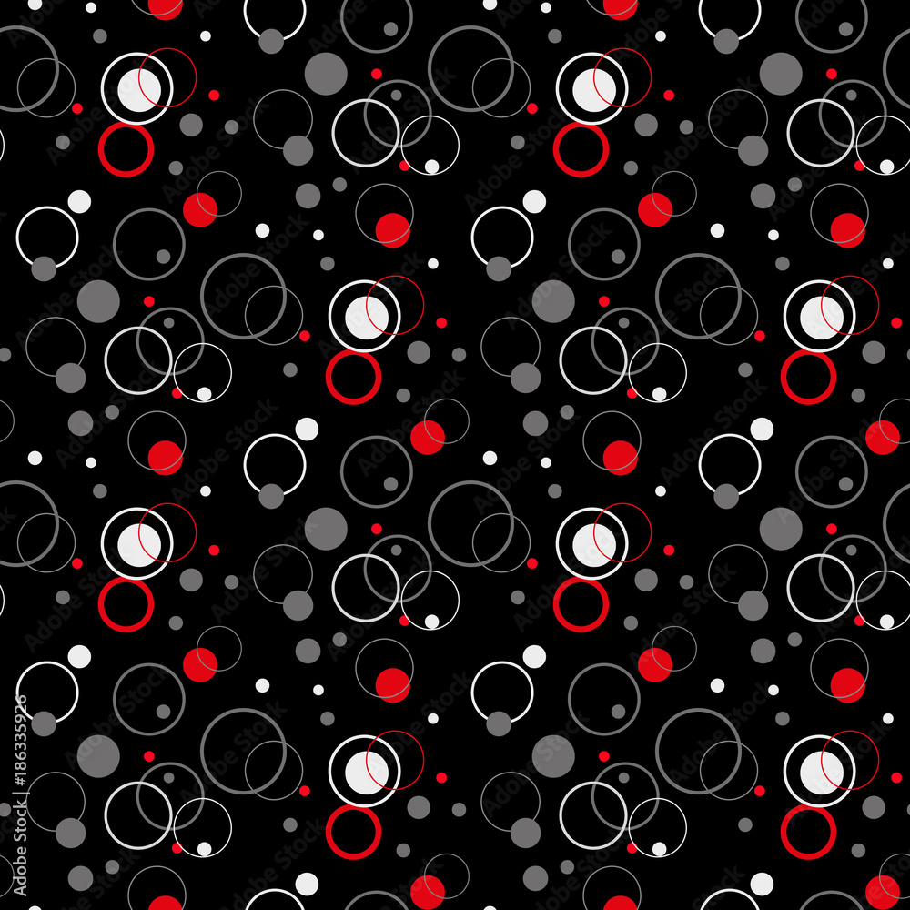 Colorful circle seamless on black background Colorful circle seamless on black background