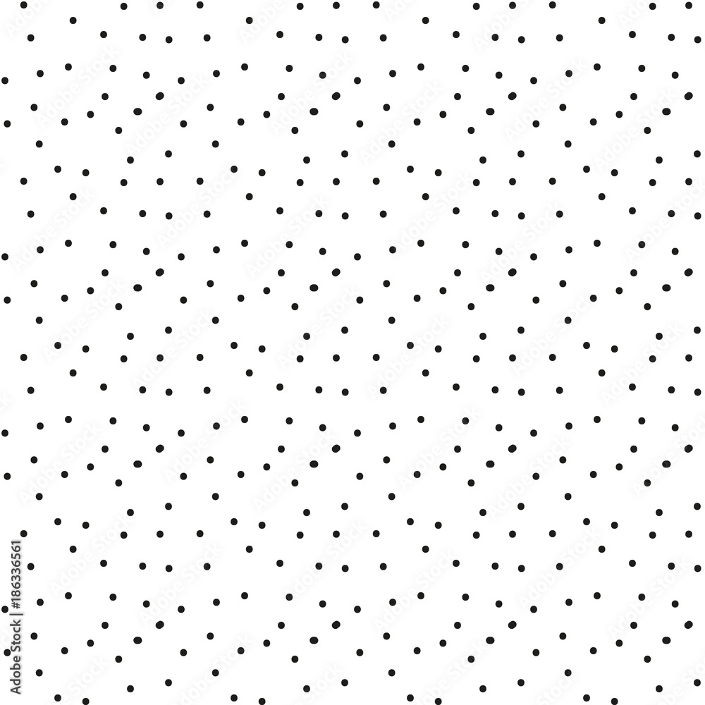 Vector illustration of seamless black dot pattern with different grunge effect rounded spots isolated on white background Vector illustration of seamless black dot pattern with different grunge effect rounded spots isolated on white background